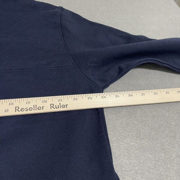 Gonzaga Bulldogs Sweatshirt Womens XL Navy Blue Half Snap Fleece Pockets Thermal - Picture 11 of 12